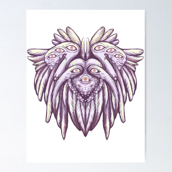 Item preview, many-eyed angel designed and sold by sundogsketches.