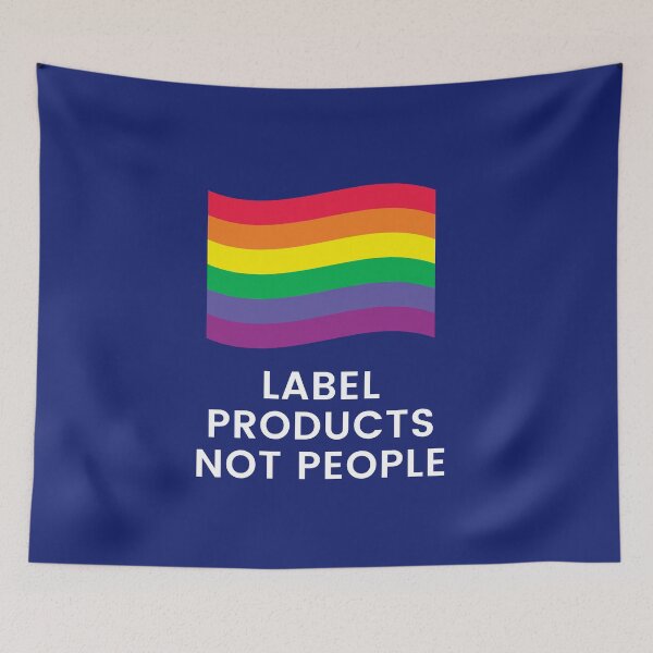 Item preview, Label Products Not People designed and sold by jpremiumdesigns.