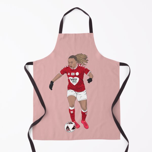 Aperçu de l'œuvre Ebony Salmon Bristol City Ballon de football pour femme créée et vendue par Hevding.