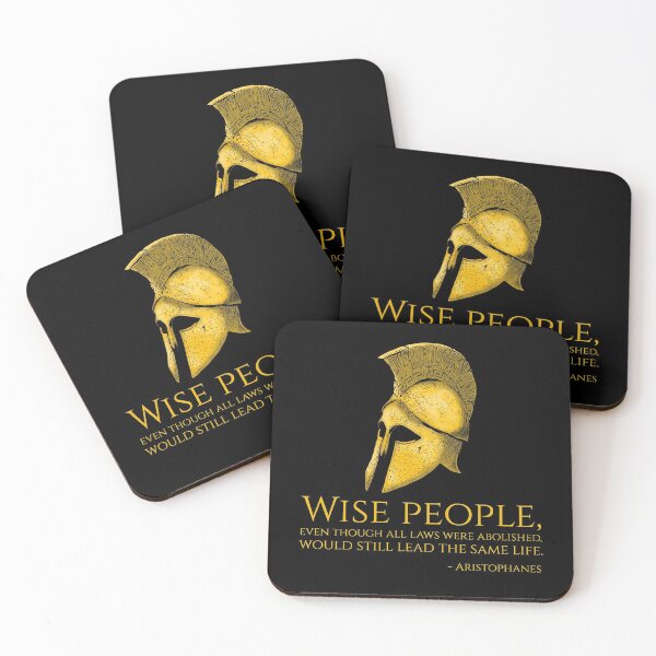 Item preview, Aristophanes Quote On Wise People - Ancient Greek Quote designed and sold by Styrman.
