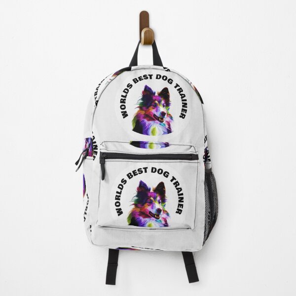 Item preview, Worlds Best Dog Trainer - Sheltie - Rainbow K9 - Black on White designed and sold by NoMatterLab.