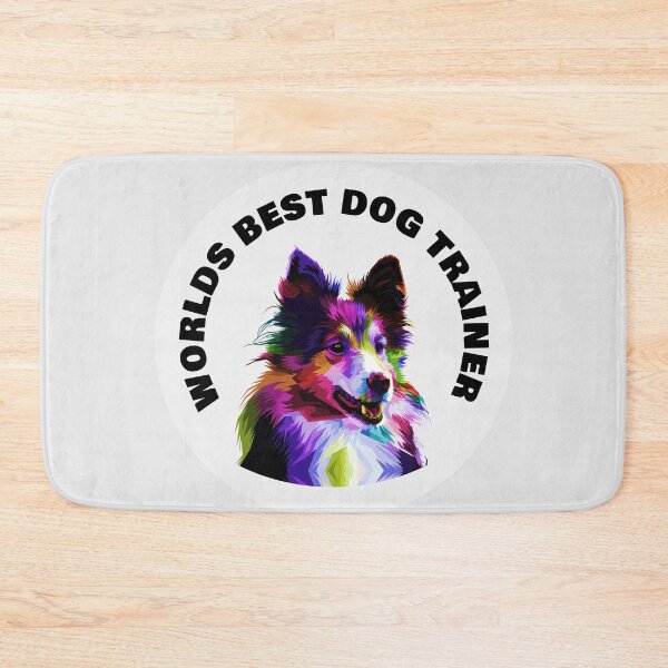 Item preview, Worlds Best Dog Trainer - Sheltie - Rainbow K9 - Black on White designed and sold by NoMatterLab.