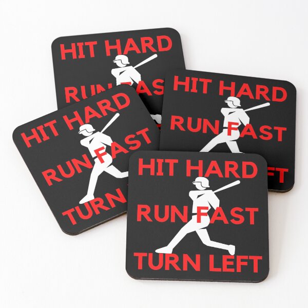 Item preview, Hit hard run fast turn left baseball designed and sold by PRB1989.