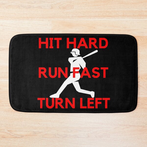 Item preview, Hit hard run fast turn left baseball designed and sold by PRB1989.
