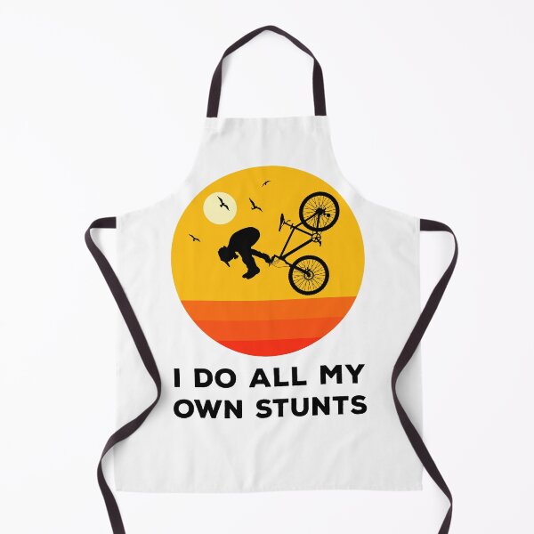 Item preview, I Do All My Own Stunts Funny Biking designed and sold by Marc Scott-Parkin.