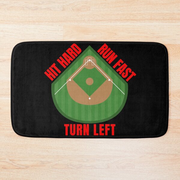 Item preview, Hit hard run fast turn left baseball designed and sold by PRB1989.