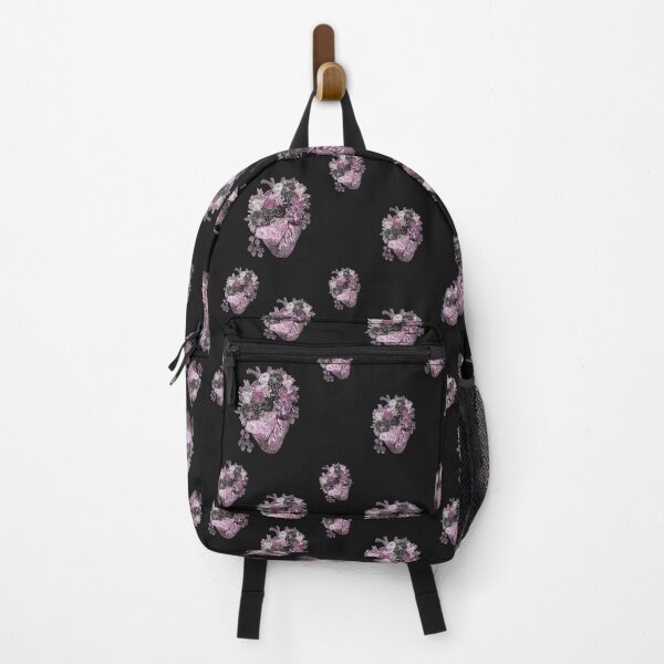 Item preview, Floral Human heart with purple color roses, watercolor style designed and sold by Collagedream.