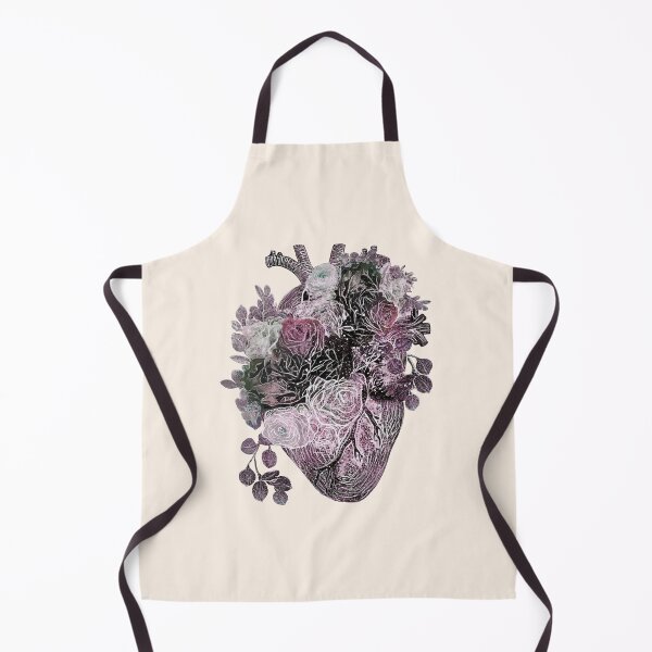 Item preview, Floral Human heart with purple color roses, watercolor style designed and sold by Collagedream.