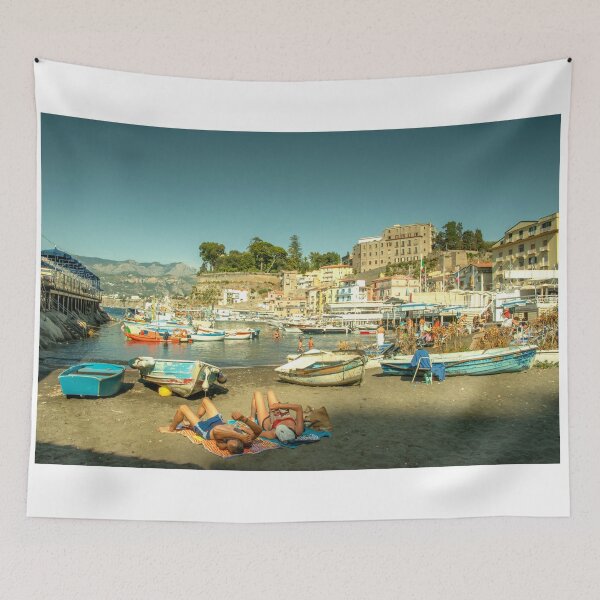 Item preview, Sorrento Beach Relaxation  designed and sold by hawkie.
