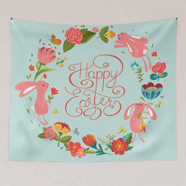 Item preview, Floral Spring Happy Easter  designed and sold by PosterpartyCo.
