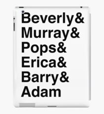 The Goldbergs Character List Helvetica iPad Case/Skin
