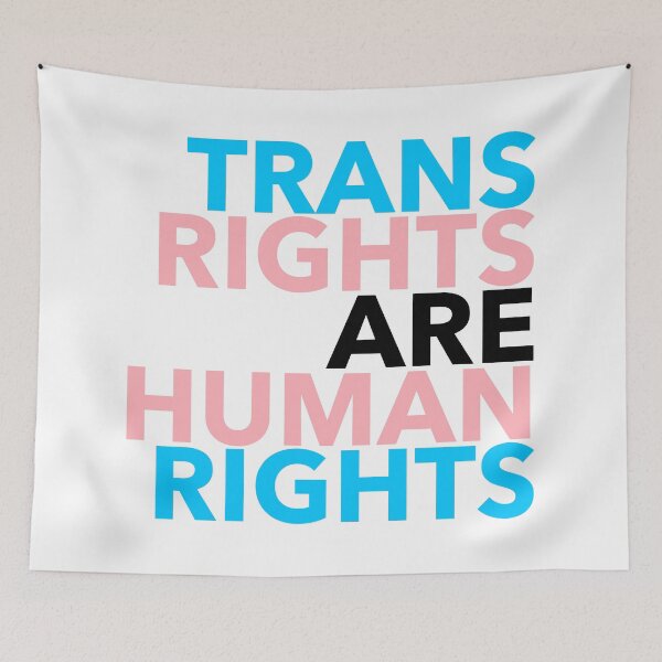Item preview, Trans Rights are Human Rights (black) designed and sold by Thelittlelord.