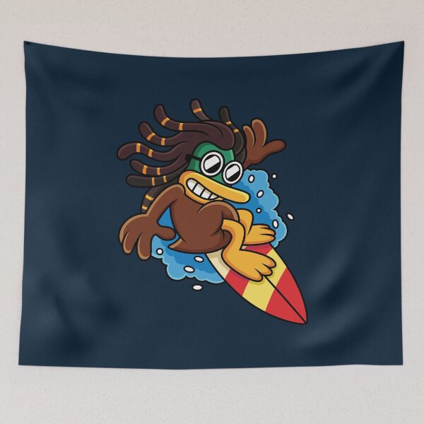 Item preview, Funny Surfing Surfer Duck Surfing designed and sold by SportsT-Shirts.