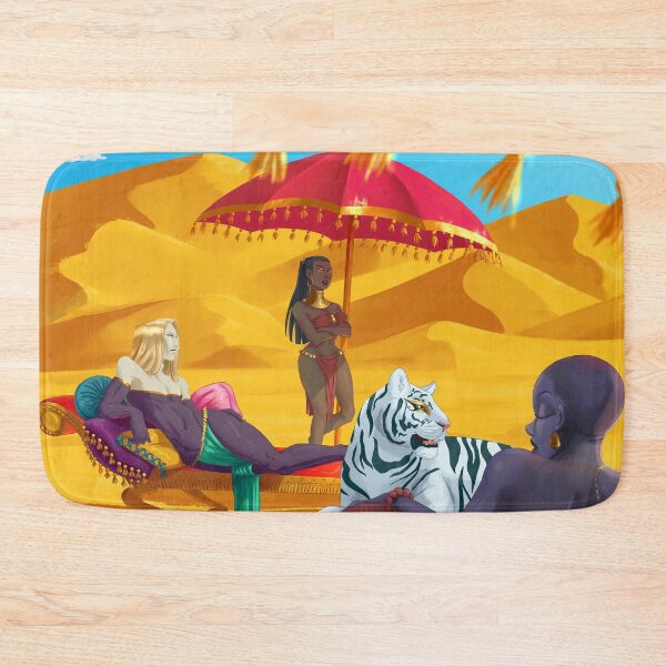 Item preview, Desert prince and Goddesses lounging with pillows designed and sold by Maysoulrose.