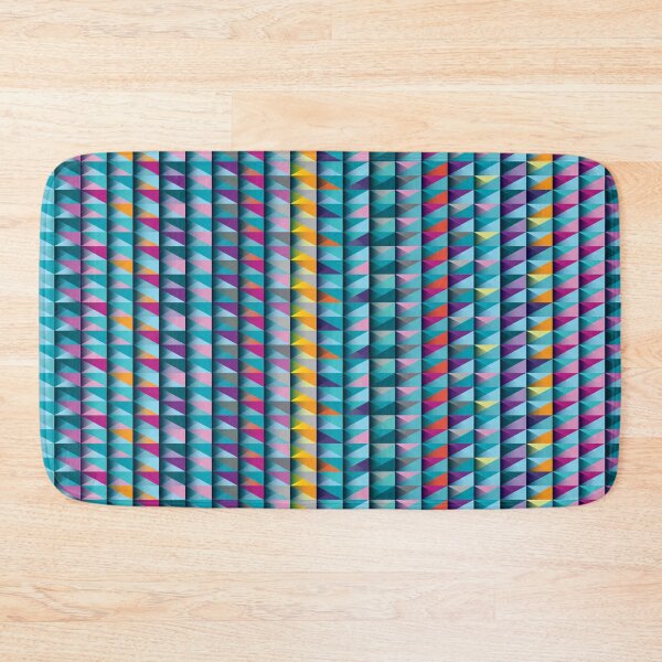 Item preview, Blue triangles and stripes pattern designed and sold by IngaDesign.