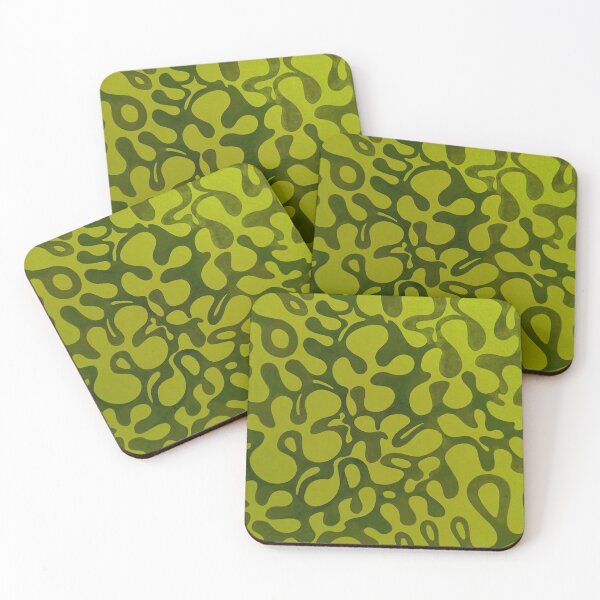 Item preview, olive green amorphic shapes designed and sold by Valentina-V.