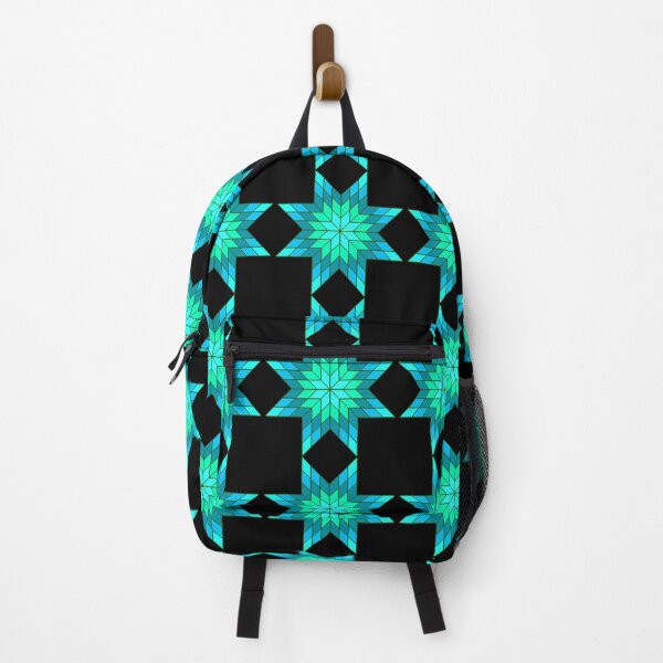 Item preview, Native Starburst Blue / Green Design- Black Background designed and sold by JMWCD.
