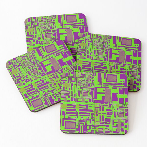 Item preview, Block Collage- Green & Purple designed and sold by Designs By YL.