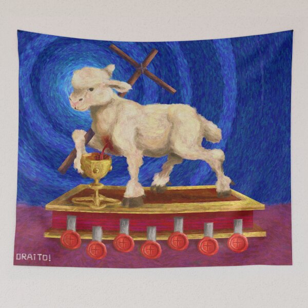 Item preview, The Lamb of God and The Seven Seals designed and sold by OraitoShop.