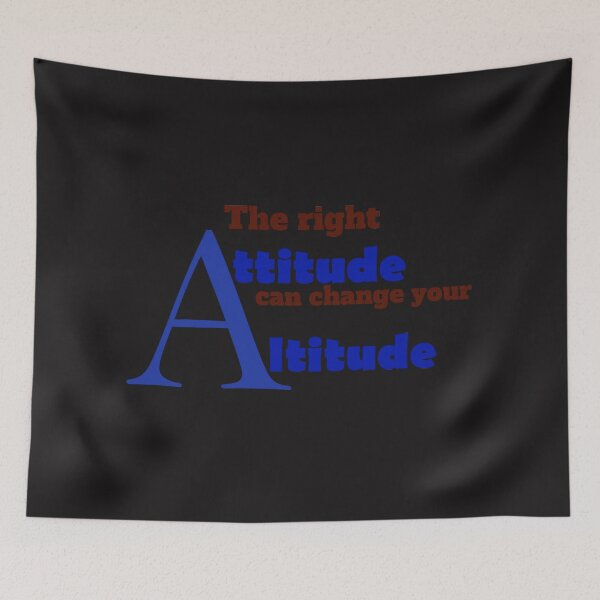Item preview, the right attitude can change your altitude. designed and sold by AgapeStreetwear.
