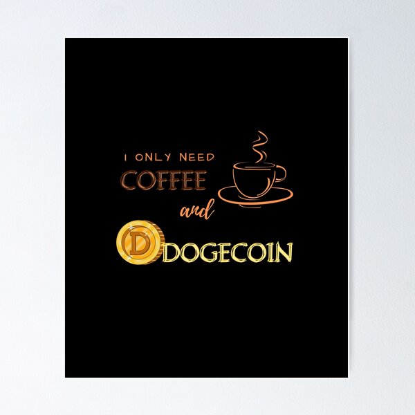 Artikel-Vorschau von Kaffee und Dogecoin, designt und verkauft von JoLiShop.