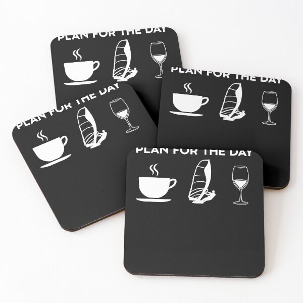 Item preview, Funny Coffee Windsurfing Windsurfer Wine designed and sold by Salvadax.