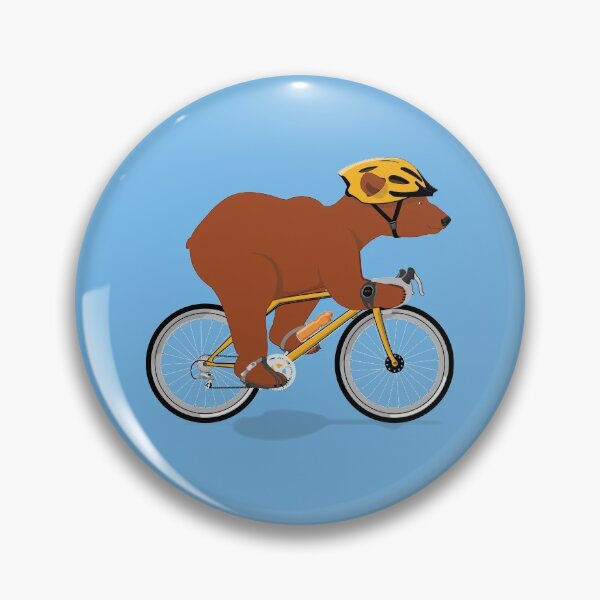Item preview, Cycling Grizzly Bear - Brown Bear designed and sold by grumpyteds.