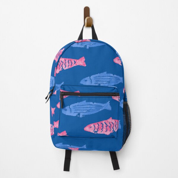 Item preview, linocut fishies designed and sold by Soramame.