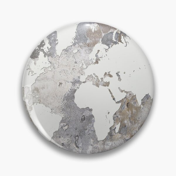 Item preview, Design 220 Gray World Map designed and sold by artbylucie.