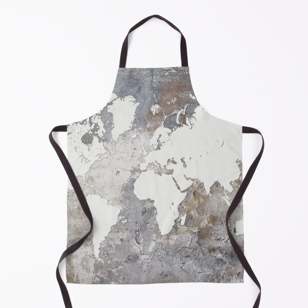 Item preview, Design 220 Gray World Map designed and sold by artbylucie.