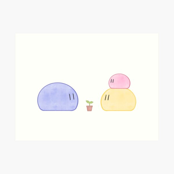 Clannad Dango Daikazoku Susse Dango Familie Und Pflanze Kunstdruck Von Animedesignx Redbubble