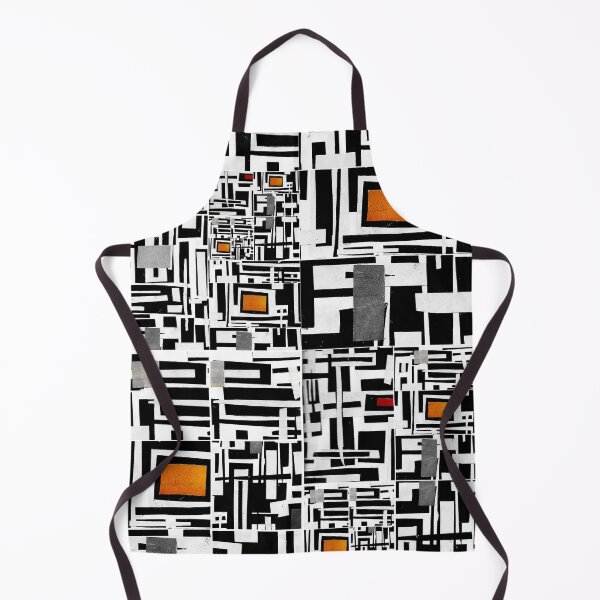 Item preview, Block Collage- Orange B&W designed and sold by Designs By YL.