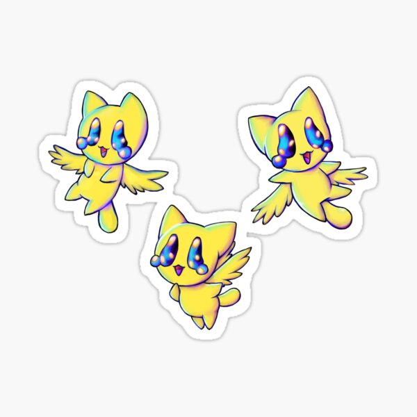 Crying Cats Sticker Sticker