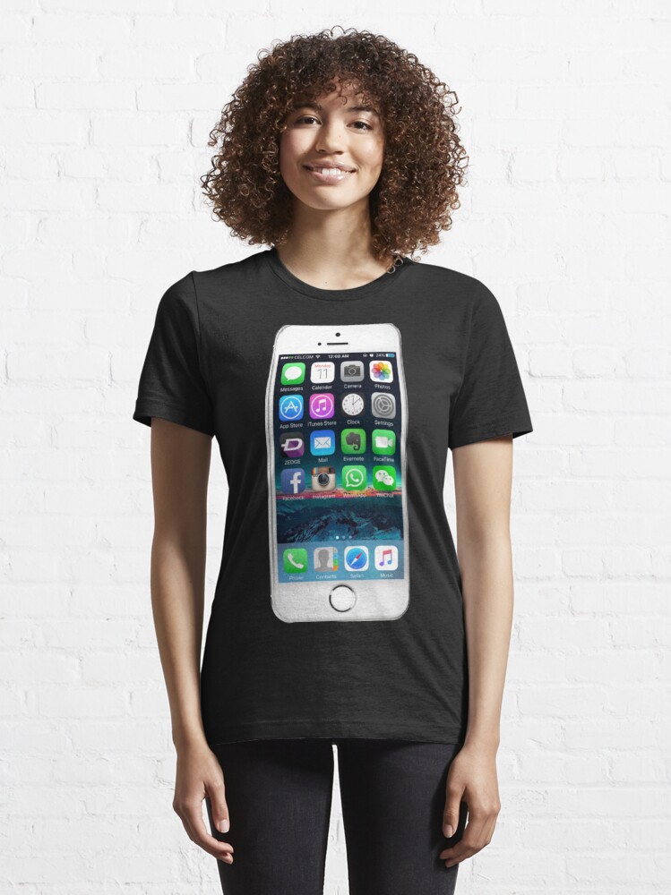Mobile Phone Smartphone Screen Screen Icon Mobile' Women's T-Shirt