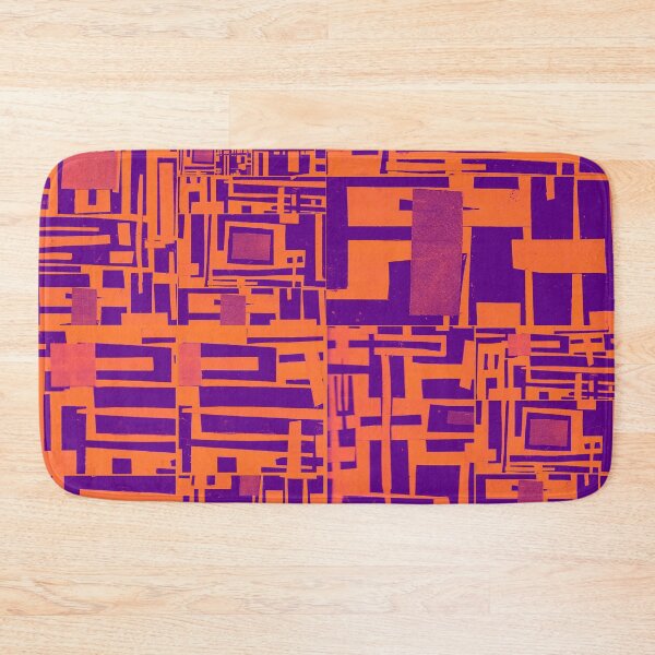 Item preview, Block Collage- Orange & Purple designed and sold by Designs By YL.