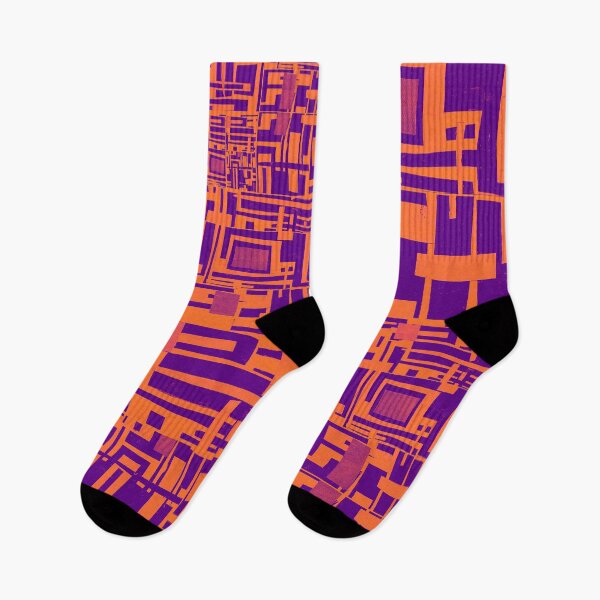 Item preview, Block Collage- Orange & Purple designed and sold by Designs By YL.