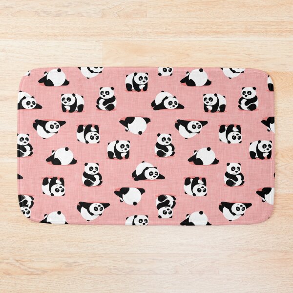 Item preview, Cute pandas on pink designed and sold by littlearrow.
