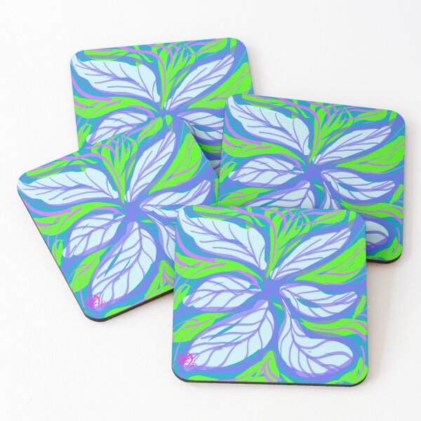Item preview, Summer Bright blue large leaf designed and sold by Jeanine Handley.