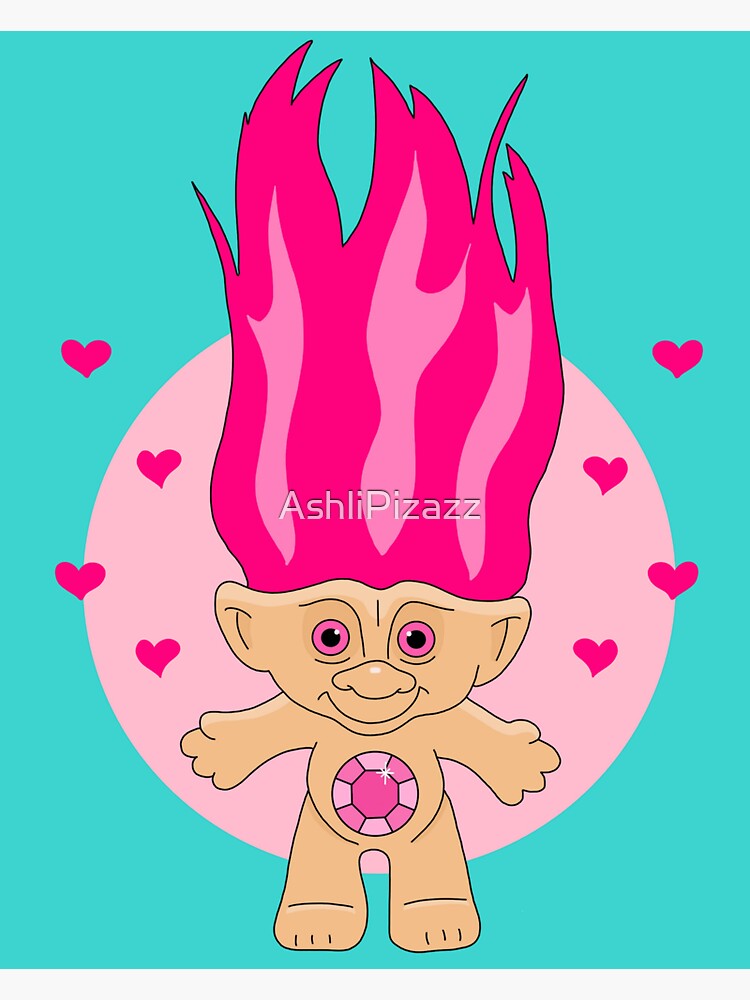 90s Troll Doll Sticker For Sale By Ashlipizazz Redbubble 