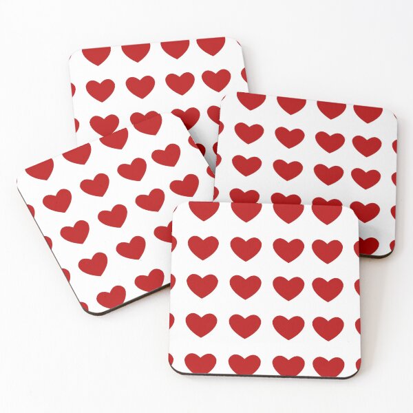 Item preview, Red hearts pattern designed and sold by Dalevalart.
