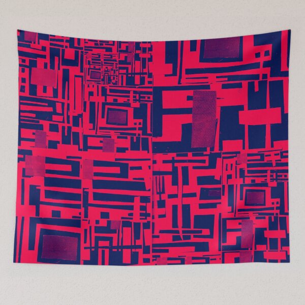 Item preview, Block Collage- Red designed and sold by Designs By YL.