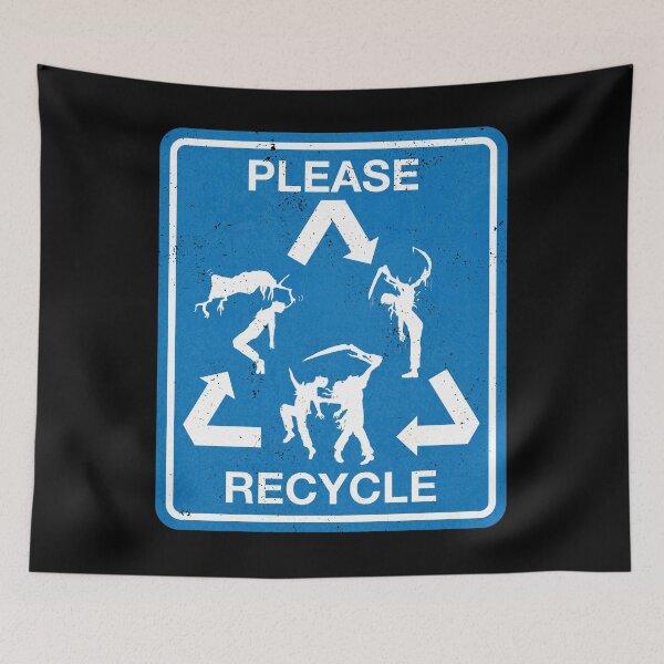 Item preview, Necrocycle - Sign - blue designed and sold by CCCDesign.