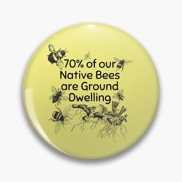 Item preview, 70% Of Our Native Bees Are Ground Dwelling Design  designed and sold by EarthArtDesigns.