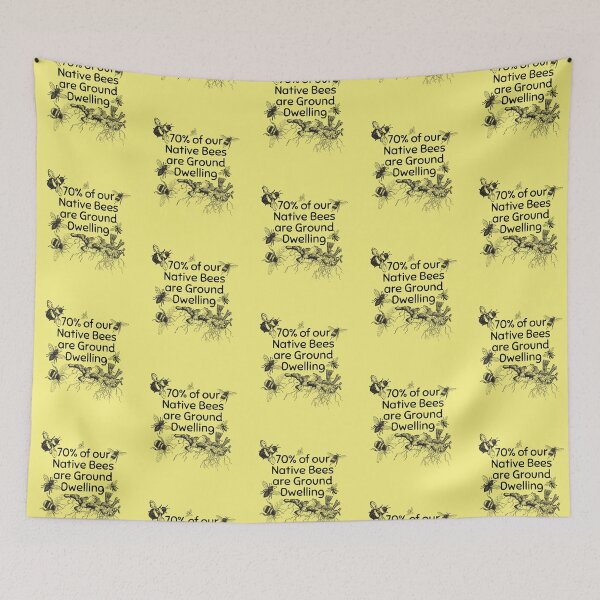 Item preview, 70% Of Our Native Bees Are Ground Dwelling Design  designed and sold by EarthArtDesigns.