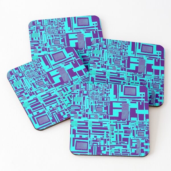 Item preview, Block Collage- Teal designed and sold by Designs By YL.