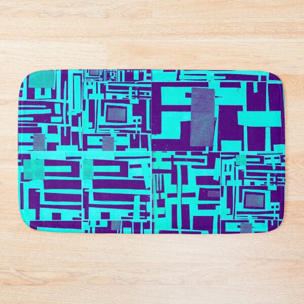 Item preview, Block Collage- Teal designed and sold by Designs By YL.
