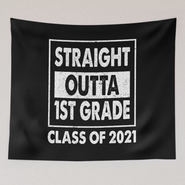 Item preview, Straight Outta 1st Grade Graduation 2021 Class 1st Grade T-Shirt designed and sold by saifuddin shifat.