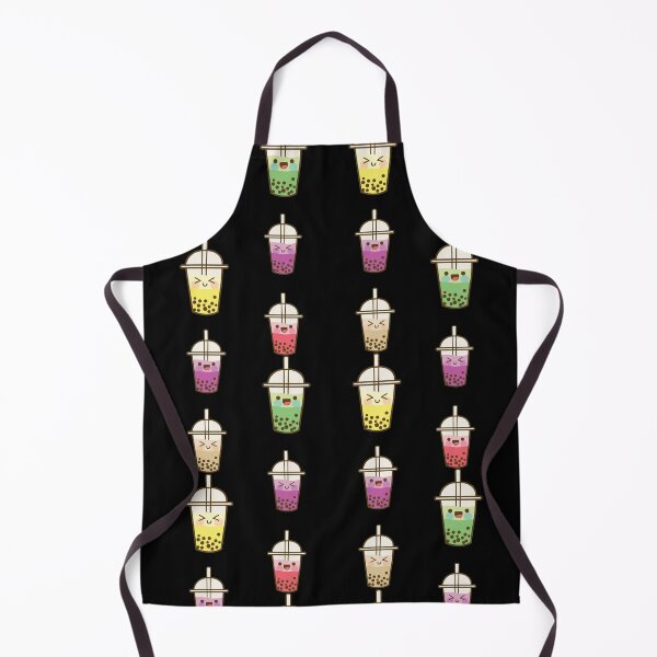 Item preview, Kawaii Boba Avocado Stawerries Cappuccino Happy Faces - Sticker Pack designed and sold by hyggekrog.