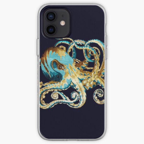 Octopus - Texturized Metallic Design iPhone Soft Case
