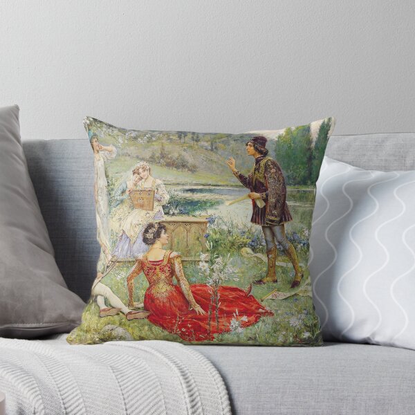 Item preview, Scene of the Narration of the Decameron - Salvatore Postiglione designed and sold by brushandframes.